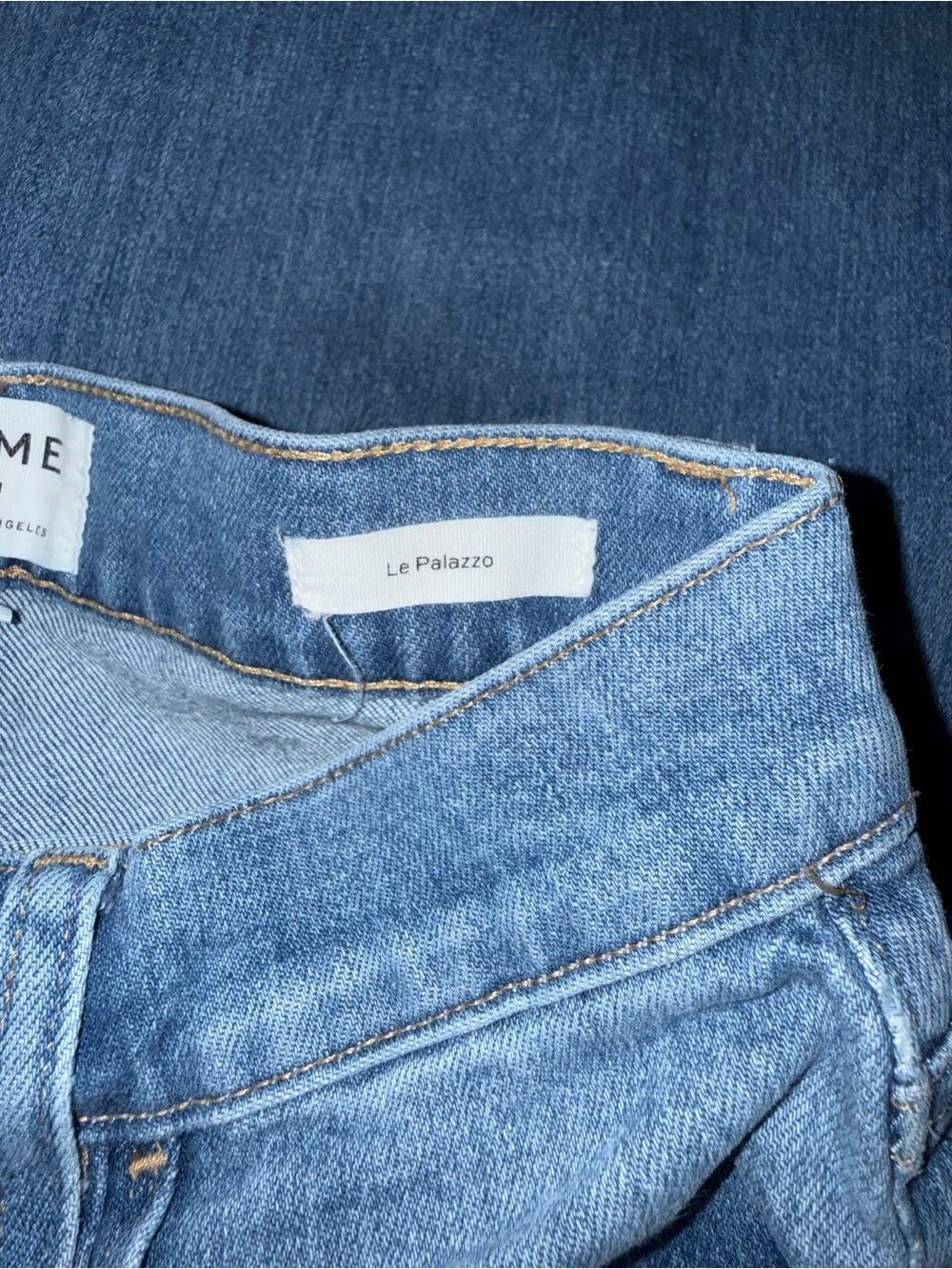 Frame denim high rise le palazzo flare jean size 26/L33/1/2 - Picture 7 of 16